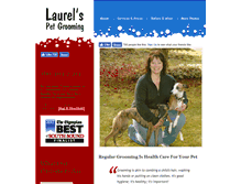 Tablet Screenshot of laurelspetgrooming.com
